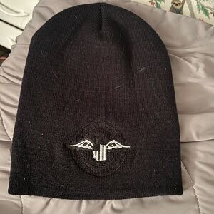 Street Cop Black Beanie with Embroidered Logo